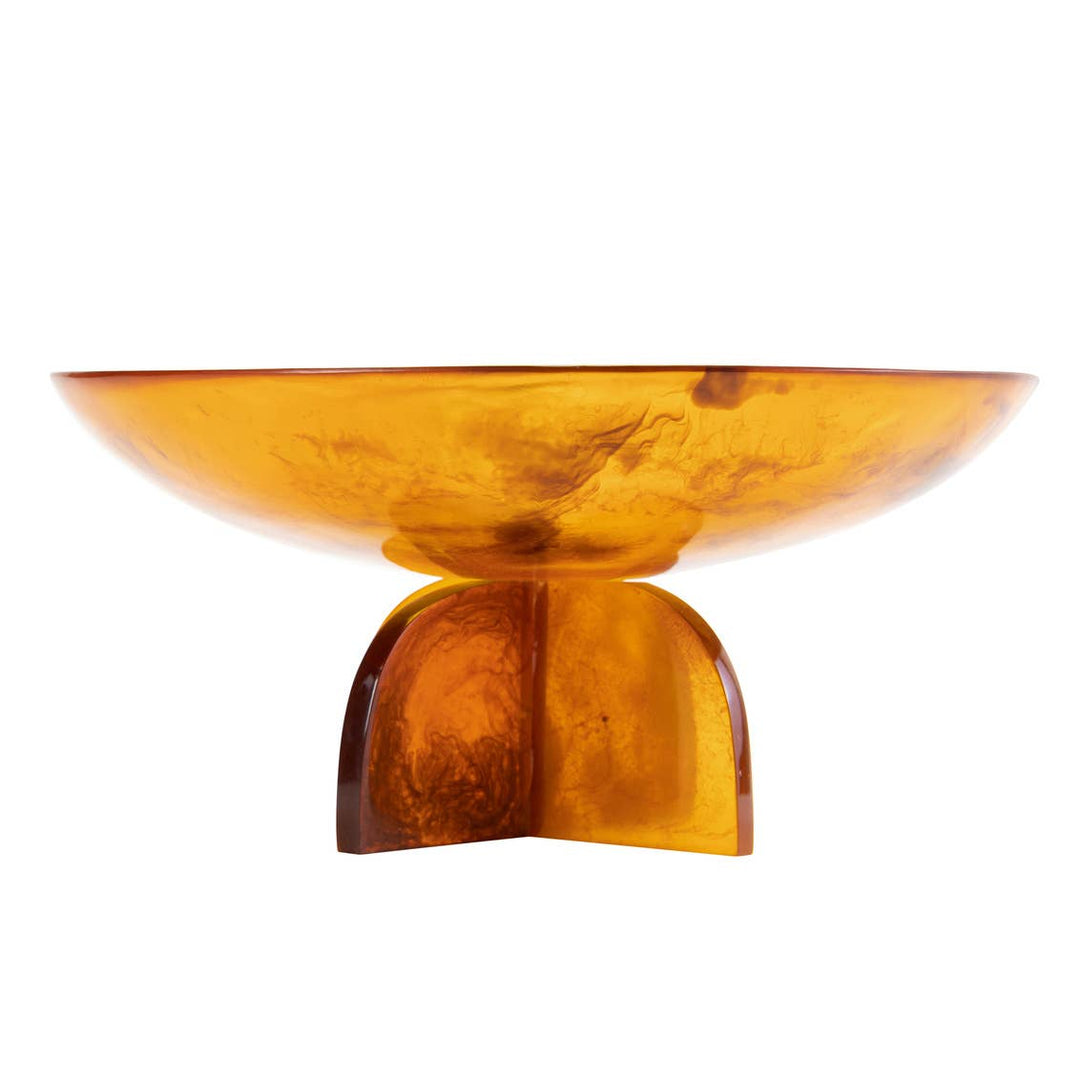 Lucente Tortoise Shell Resin Fruit Bowl