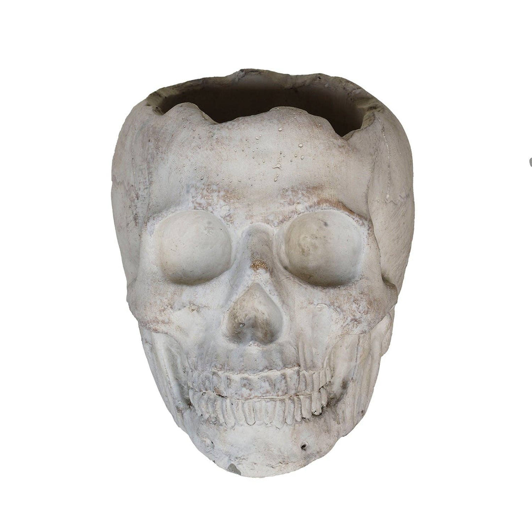 Concrete Momento Mori Skull Planter