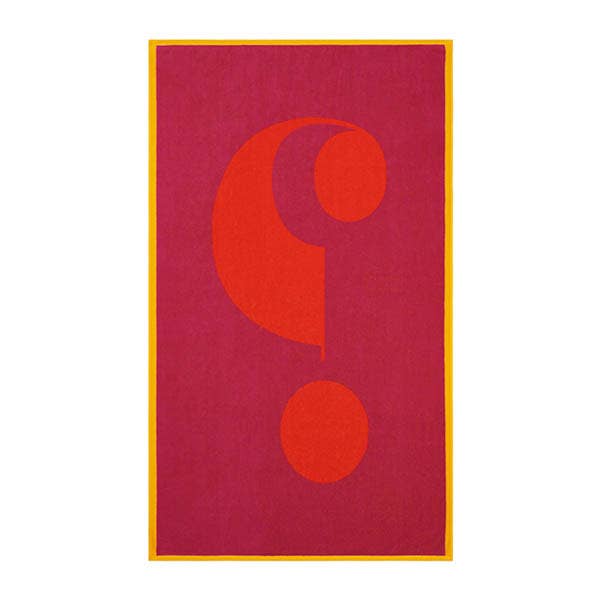 QUESTION TOWEL ORANGE