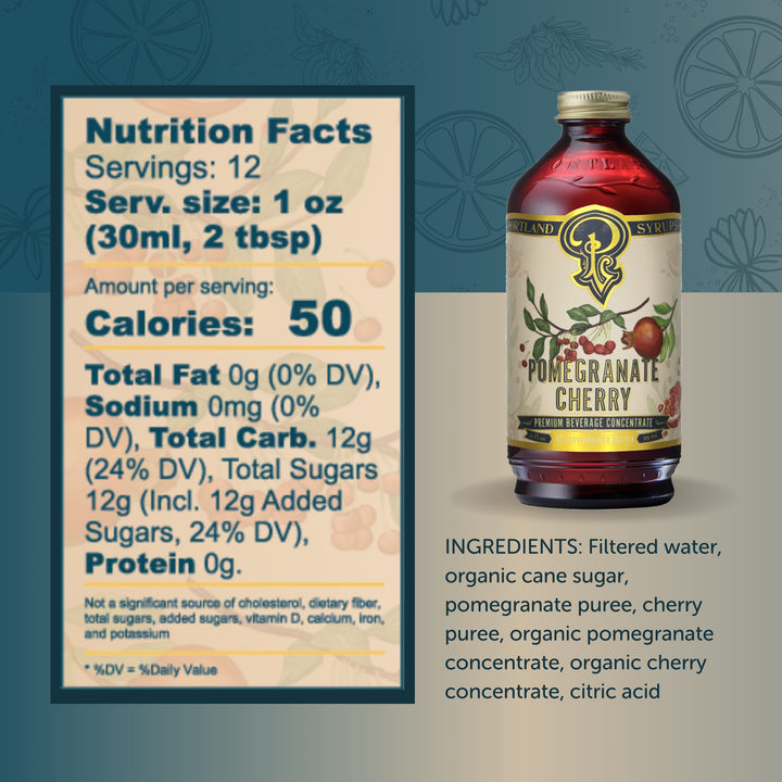 Pomegranate Cherry Syrup 12oz