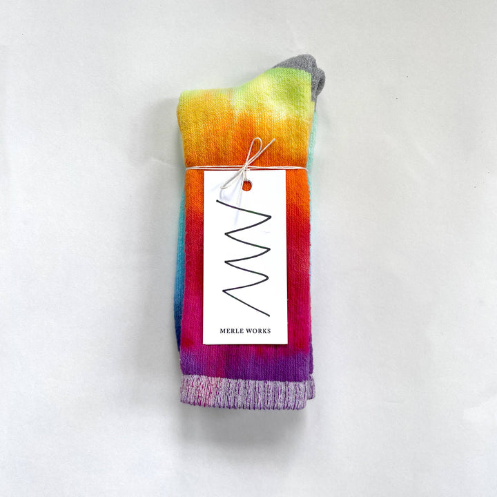 Rainbow Hand-dyed Sock
