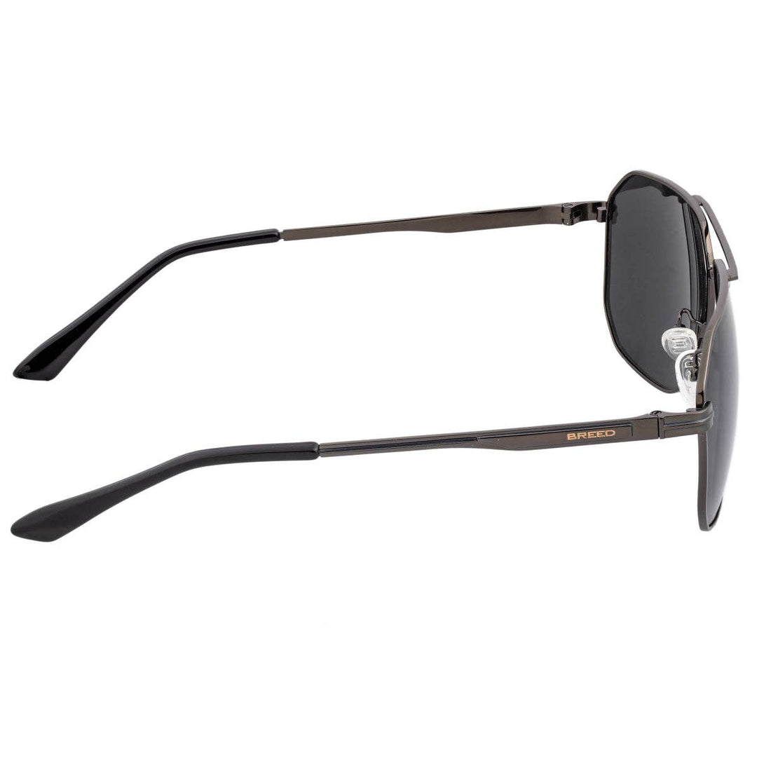 Breed Norma Stainless Steel Polarized Aviator Sunglasses
