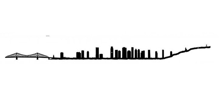 The Line - 19.5" City Skyline Silhouette