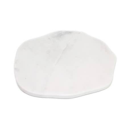 White Marble Free Form Plate