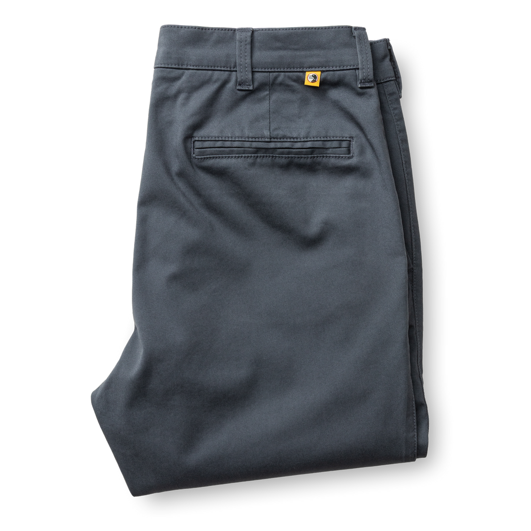 Slim Fit Gold School Chino | Washed Navy