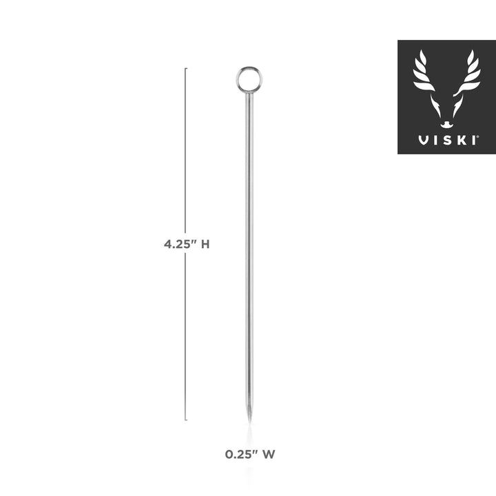 Harrison Reusable Stainless Steel Cocktail Picks - Set of 6
