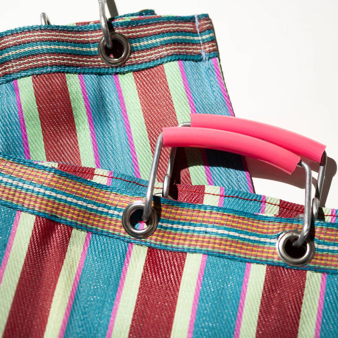 Recycled Plastic Stripe Bag - Rectangle