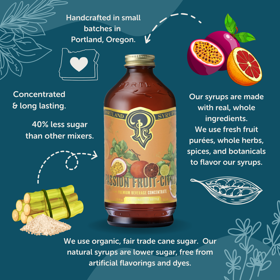 Passion Fruit Citrus Syrup 12oz