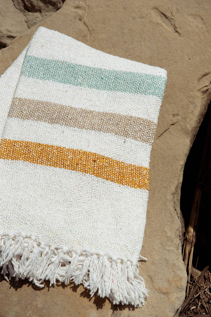 Sol - RECYCLED THROW BLANKET - Summer Beach Throw