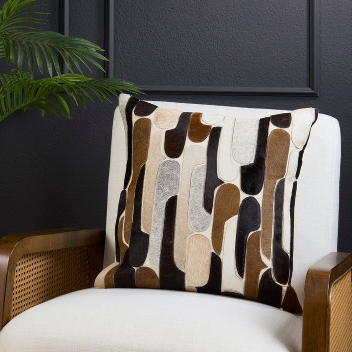 Leather Hide Throw Pillow | 20" x 20"