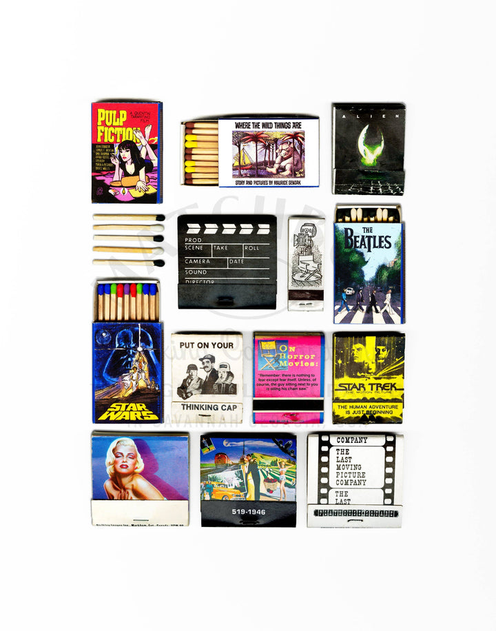 Entertainment Vintage Matchbook Collage