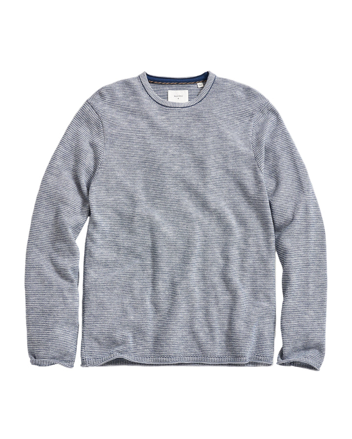 Tuck Stripe Crew Sweater | Dark Denim