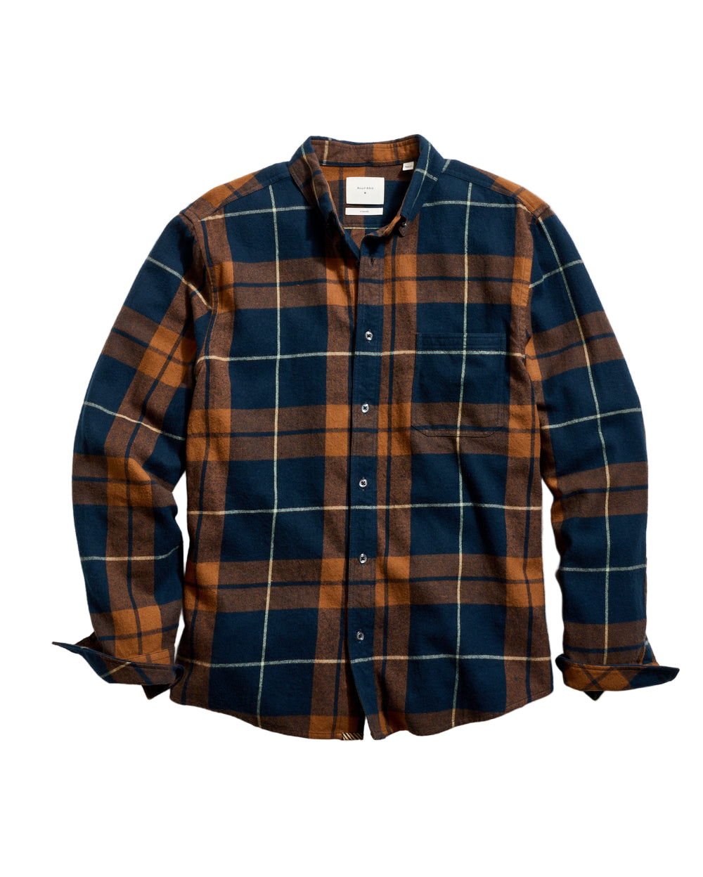 Brushed Bold Plaid Tuscumbia Shirt Button Down | Carbon Blue Multi