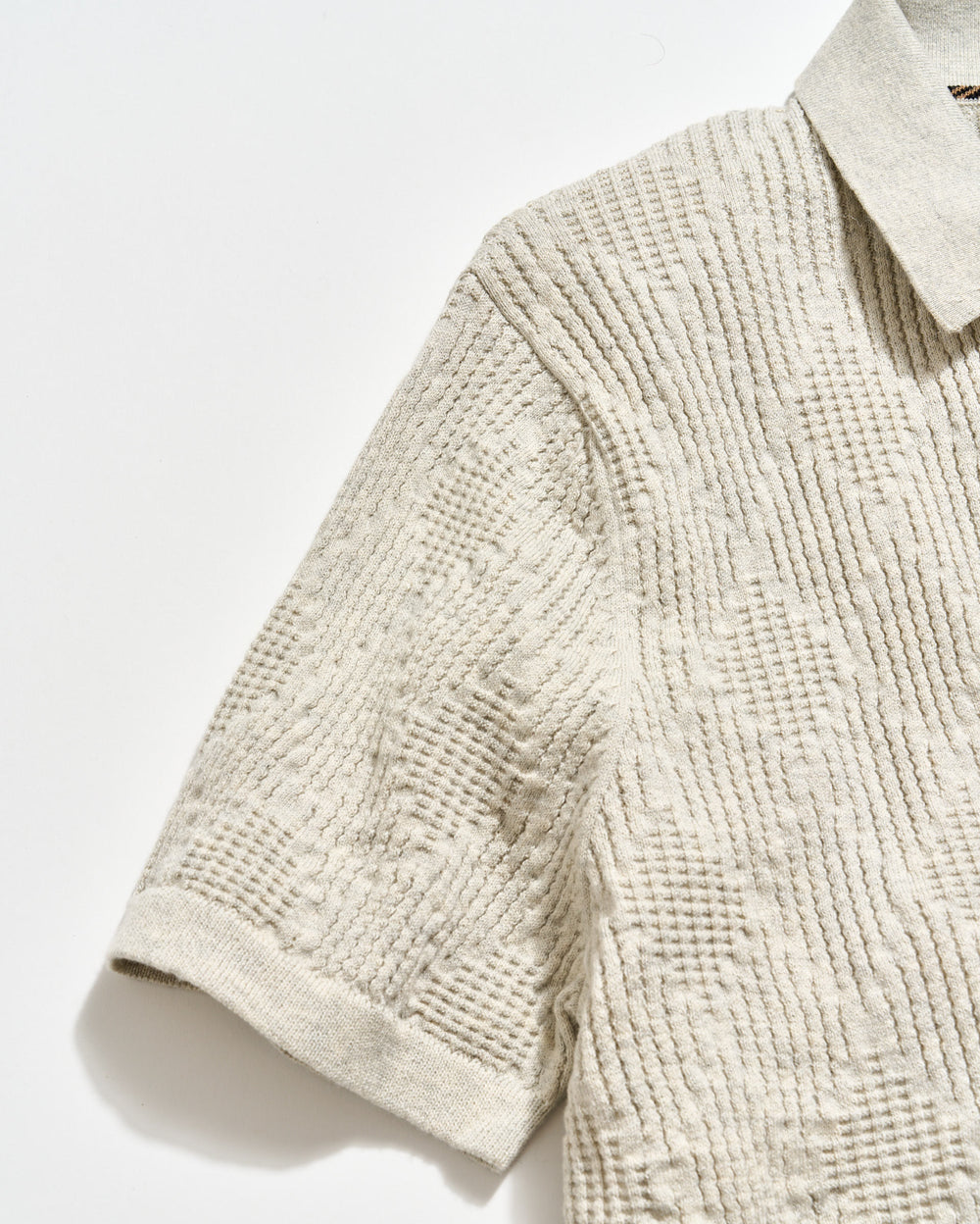 Diamond Sweater Polo | Light Grey Heather