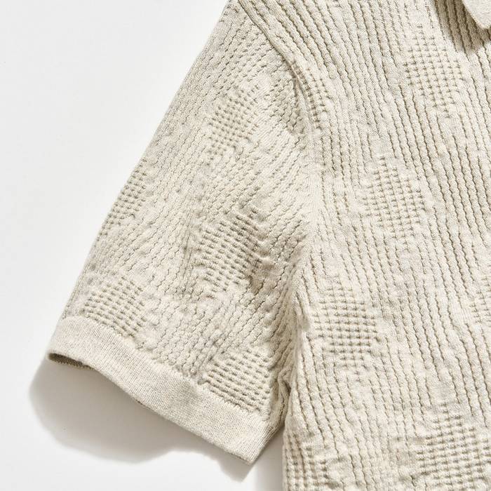 Diamond Sweater Polo | Light Grey Heather