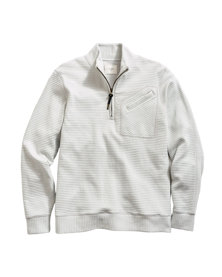 Quilted Half-Zip Sweater | Beach Blue
