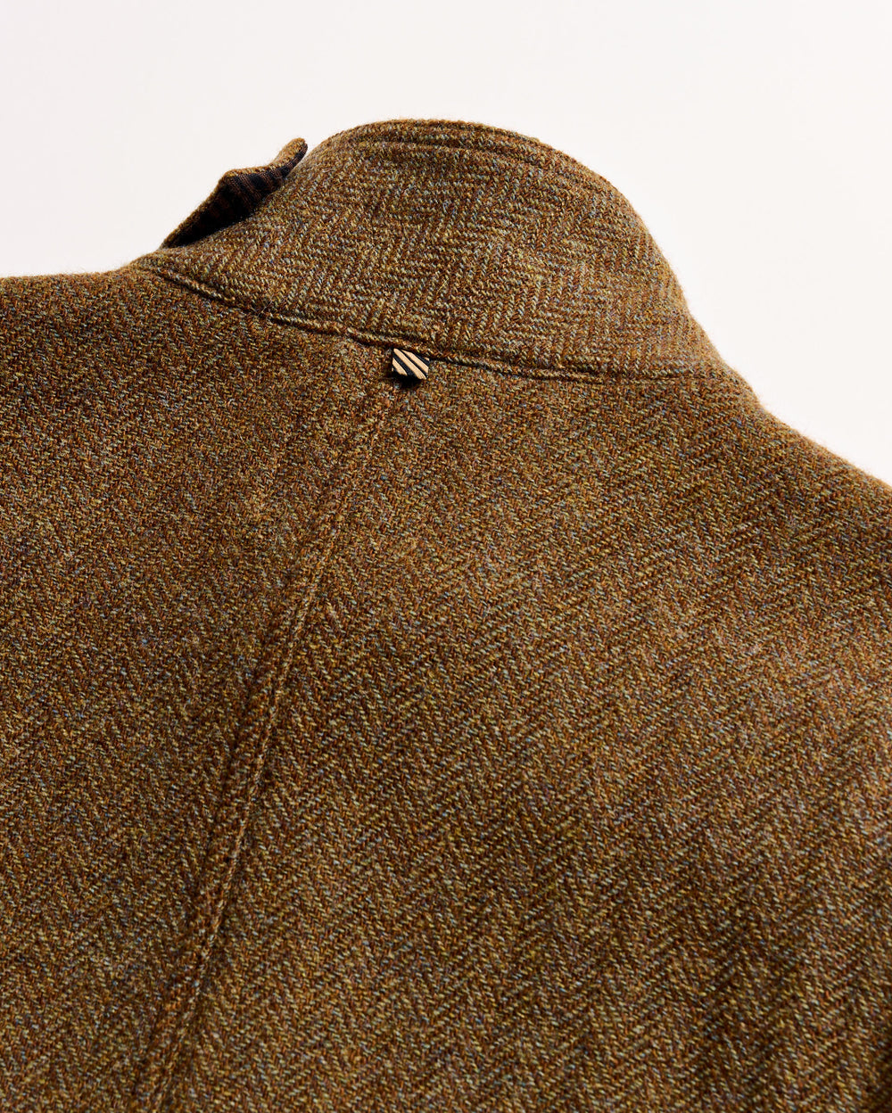 Wool Herringbone Chore Coat | Olive Herringbone