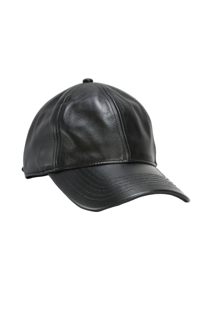 Lambskin Leather Baseball Hat