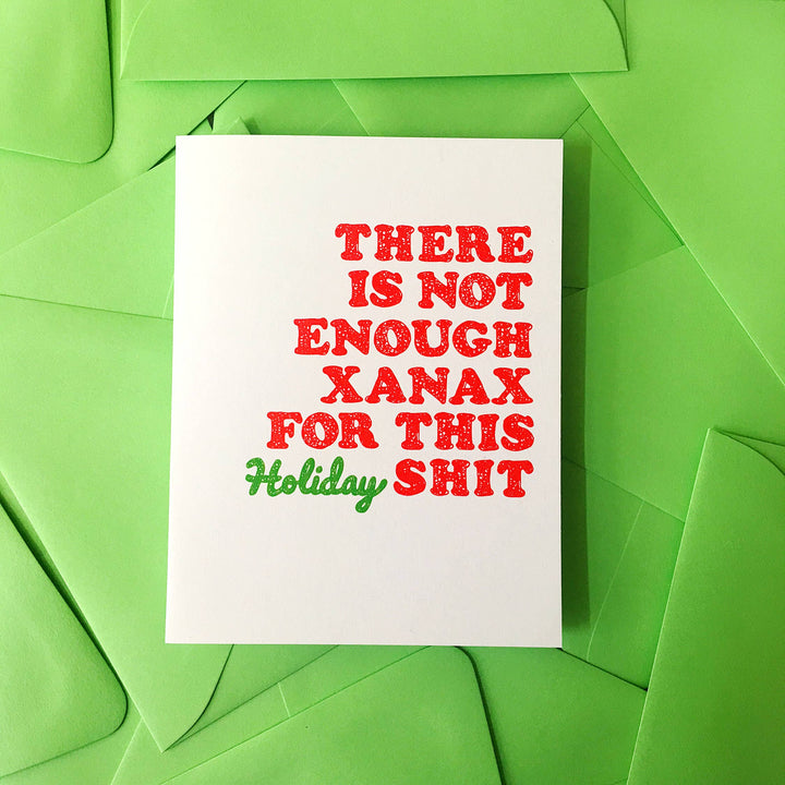 Xanax Holiday Card - Funny Christmas Card