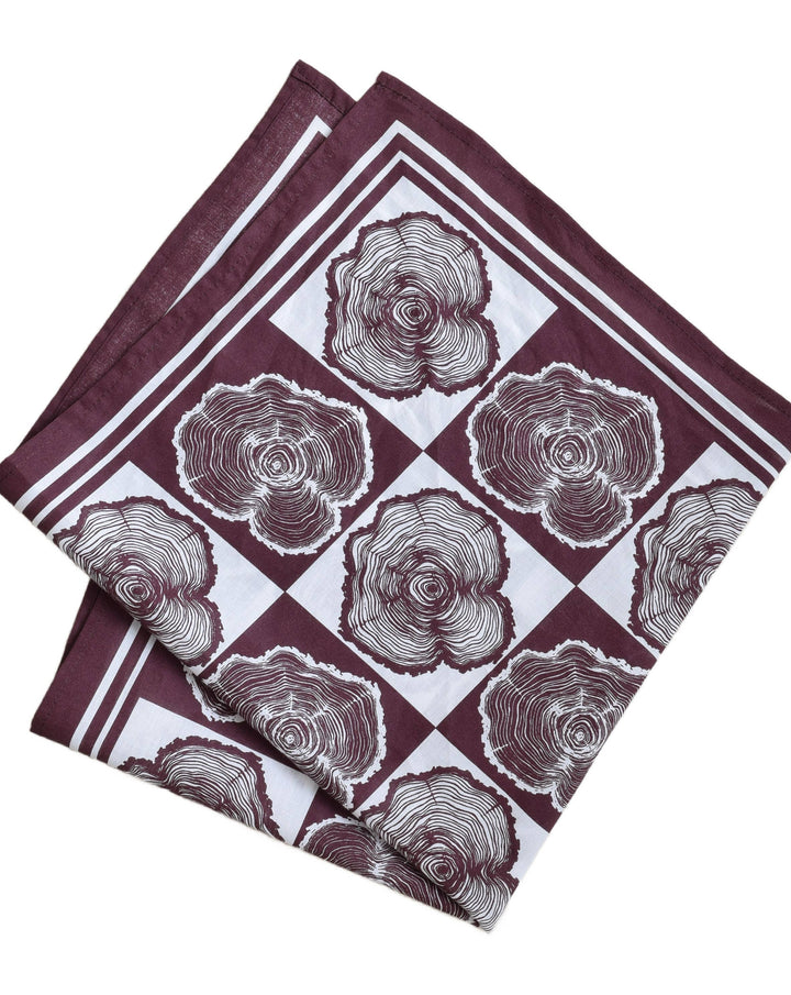 Tree Ring Bandana | Burgundy