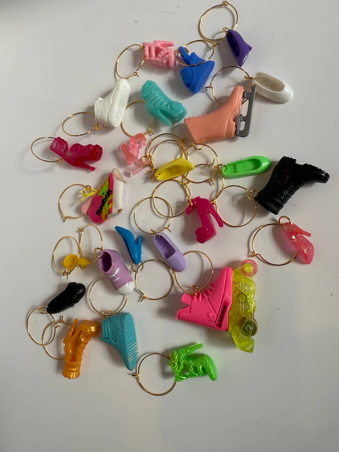 Vintage Barbie Doll Shoe Drink Markers/Wine Glass Charms