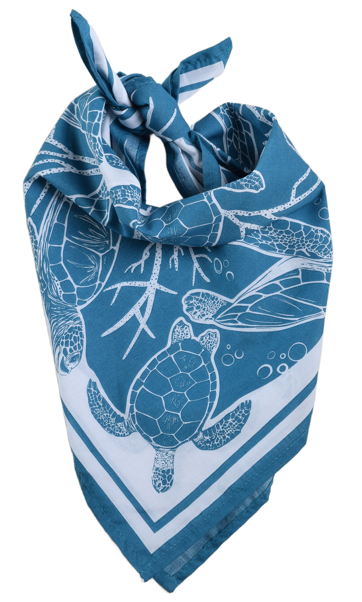 Sea Turtle Bandana | Blue