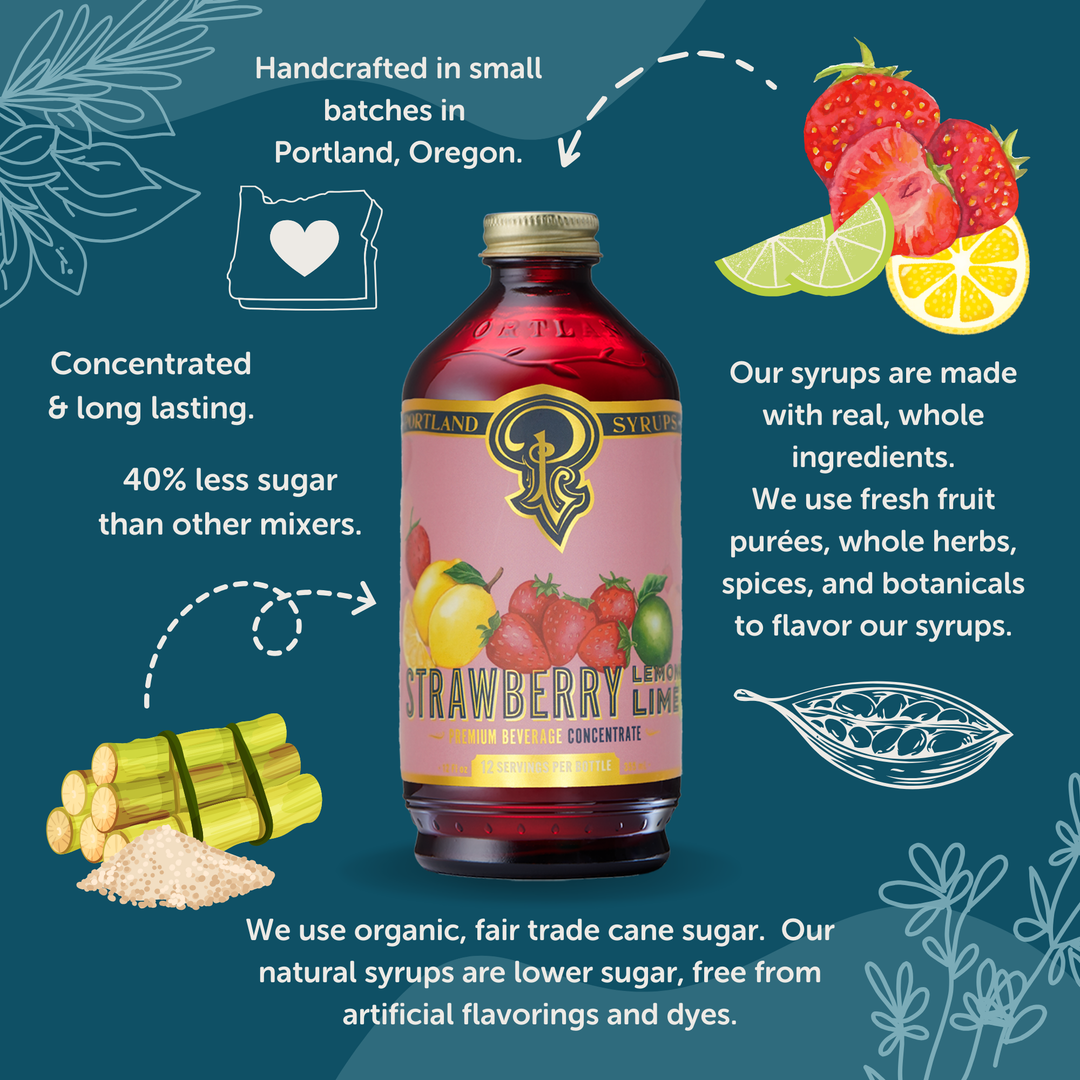 Strawberry Lemon Lime Syrup 12 oz