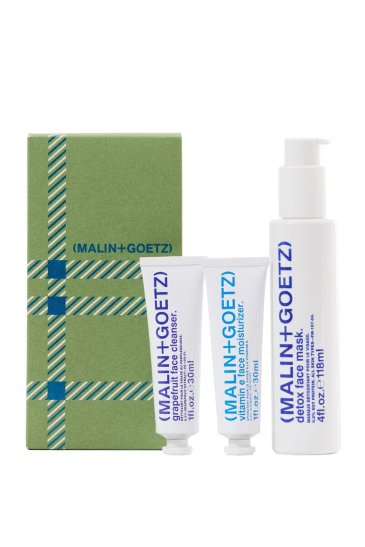 Face the Day Kit: Cleanser + Moisturizer + Detox Mask