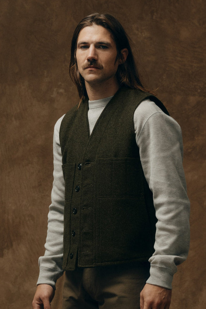 Mackinaw Wool Vest | Forest Green