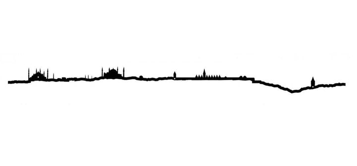 The Line - 19.5" City Skyline Silhouette