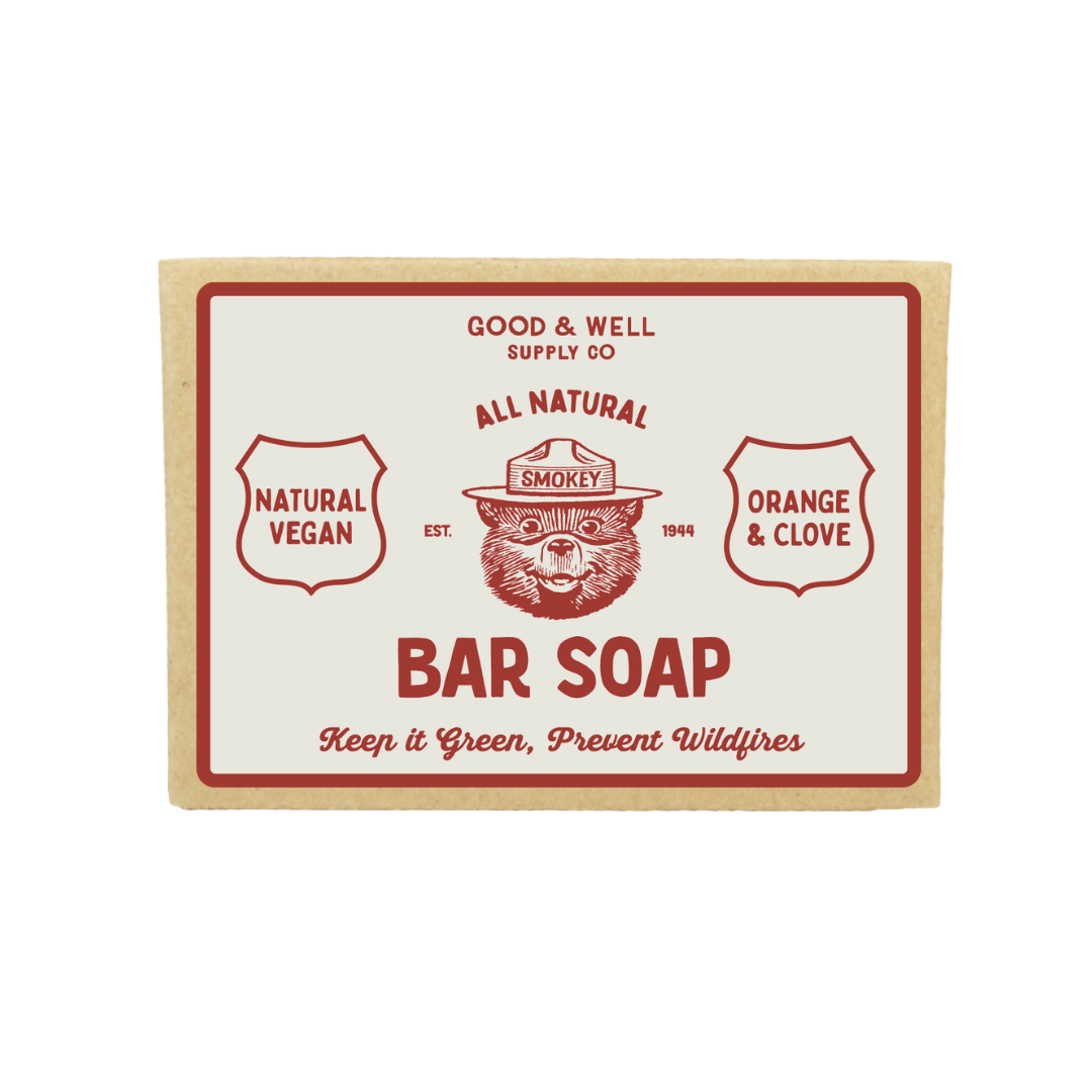 Smokey Bear Bar Soap - Orange & Clove