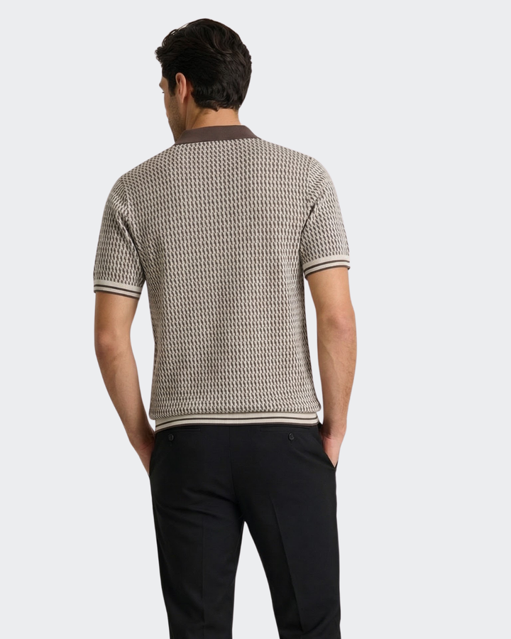 Flatknit Polo | Brown
