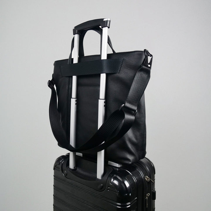 Robin Tote Upcycled Leather | Black