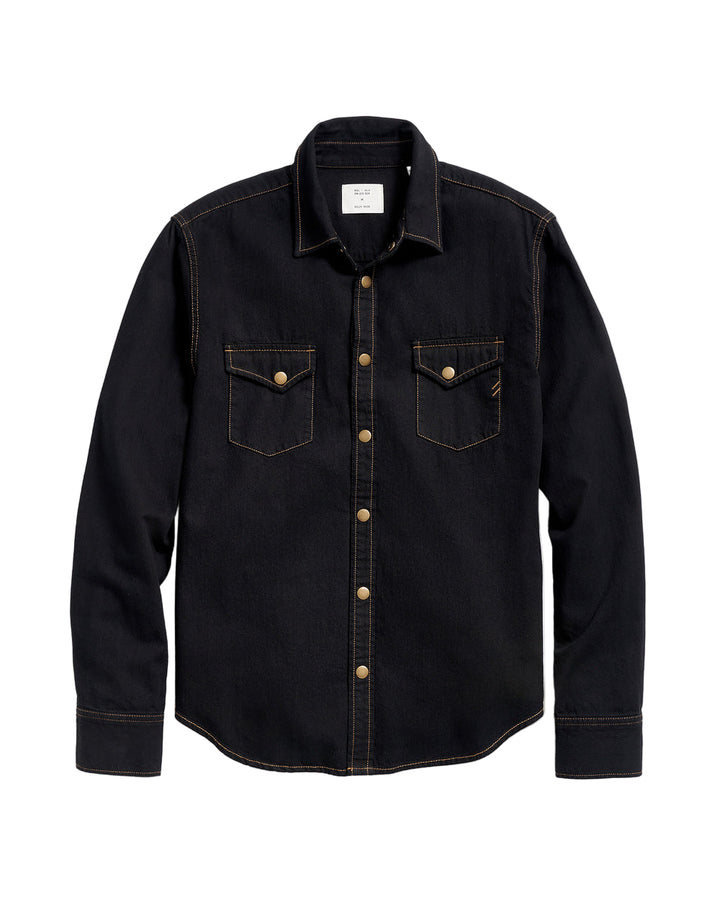 Shoals Denim Button-Up Shirt | Black