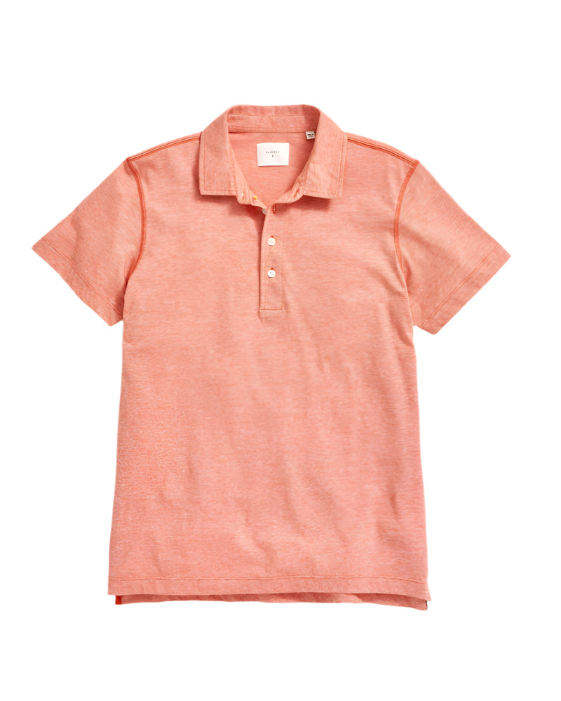 Stripe Pensacola Polo | Burnt Red