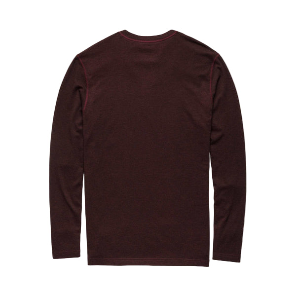 Sean Ultra Soft Classic Henley | Cabernet Heather