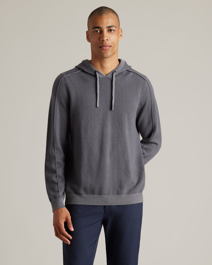 Emerson Knit Hoodie | Light Gray Heather
