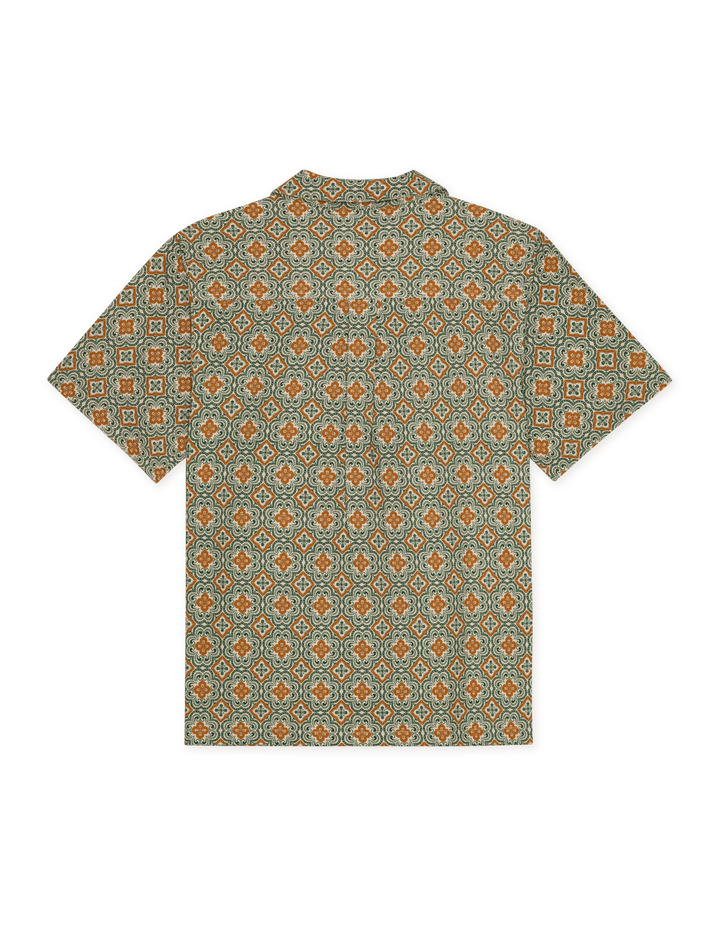 Lukas Arabseque AOP SS Shirt | Sea Moss Green