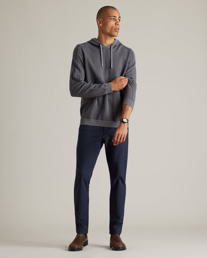 Emerson Knit Hoodie | Light Gray Heather