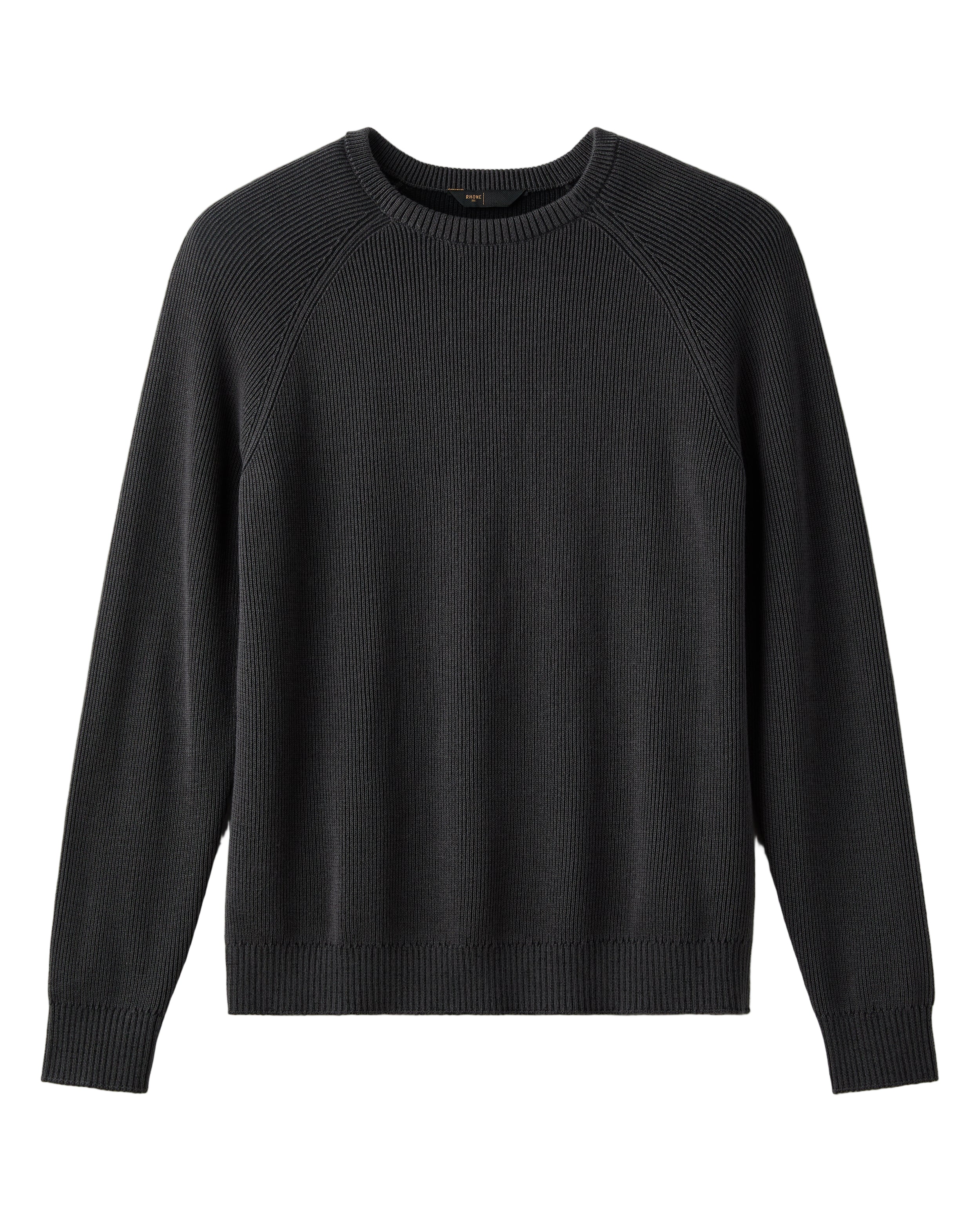 Rib Crewneck Sweater | Black – Cowboys and Astronauts