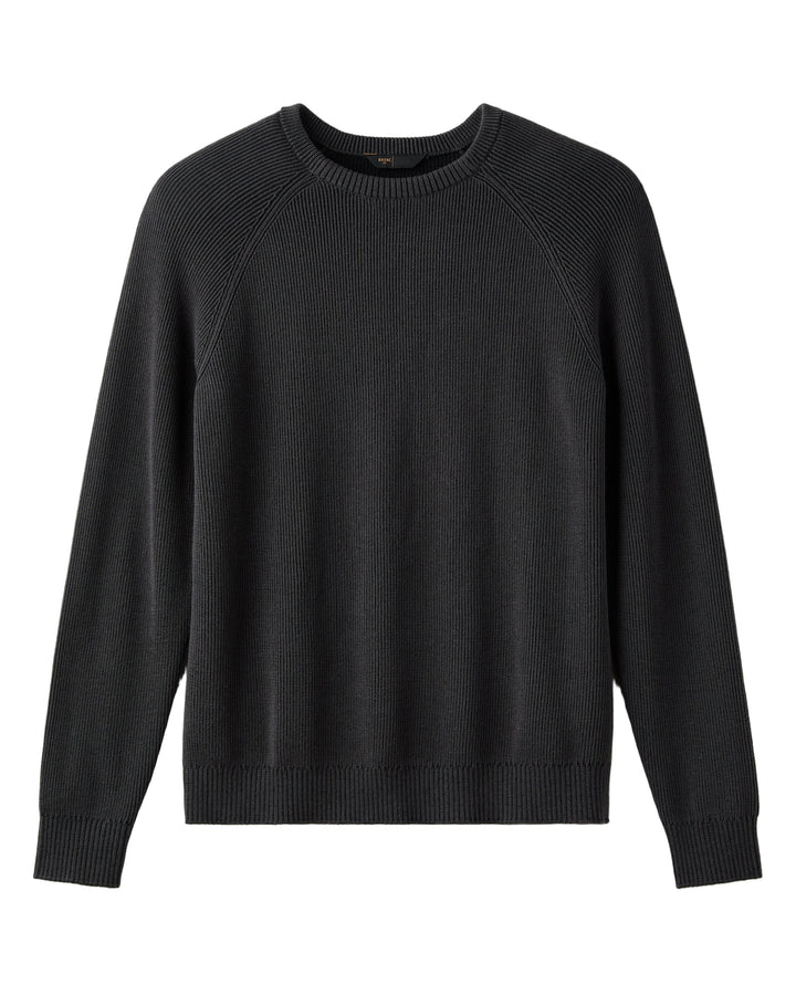 Rib Crewneck Sweater | Black