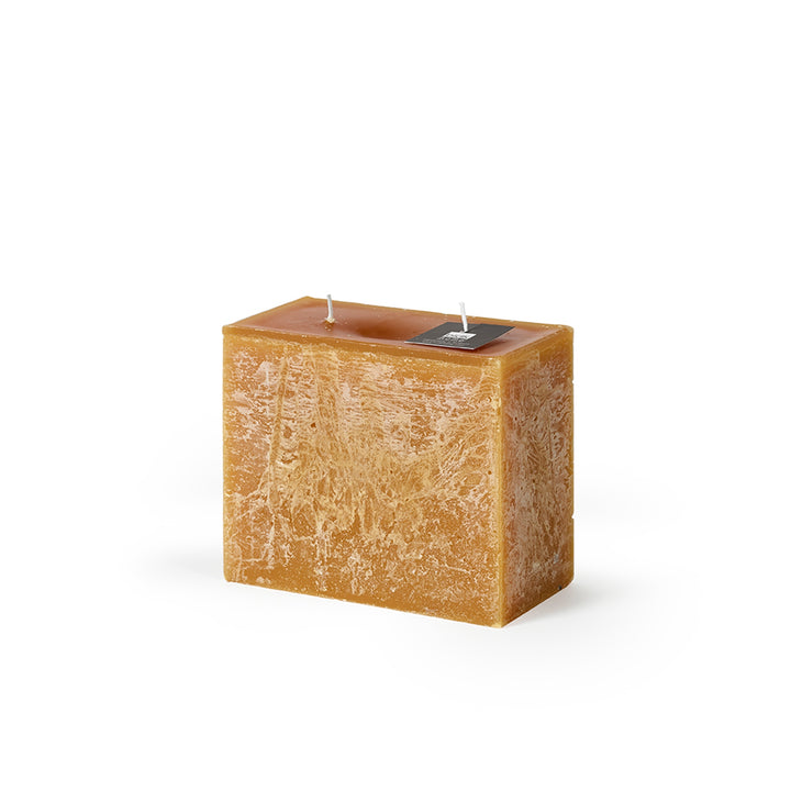 Rectangle 2 Wick Pillar Candle - Chamios